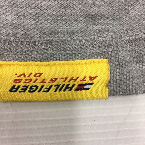 TOMMY HILFIGER Athletics Spell Out Gray Polo 2XL - Picture 6 of 6